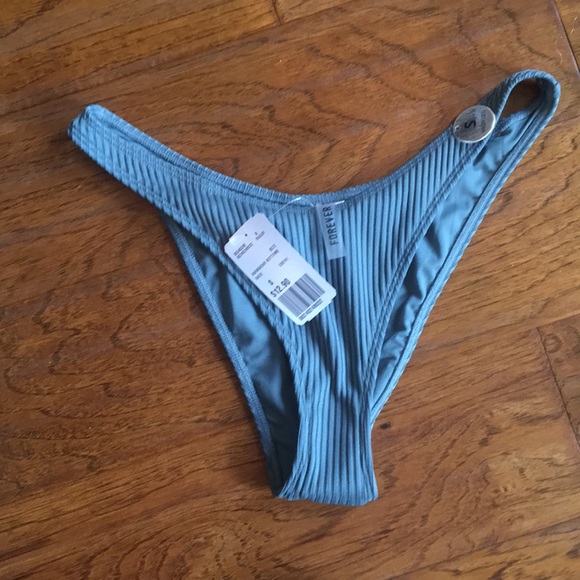 Forever 21 Other - Sage Ribbed Bikini Bottom